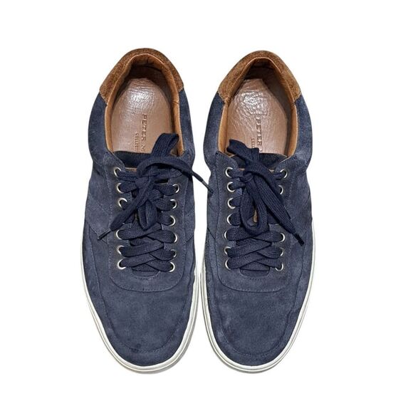 Peter Millar Vantage Men's Navy Suede Sneakers Lace Up Retro Size 10 - Picture 9 of 16